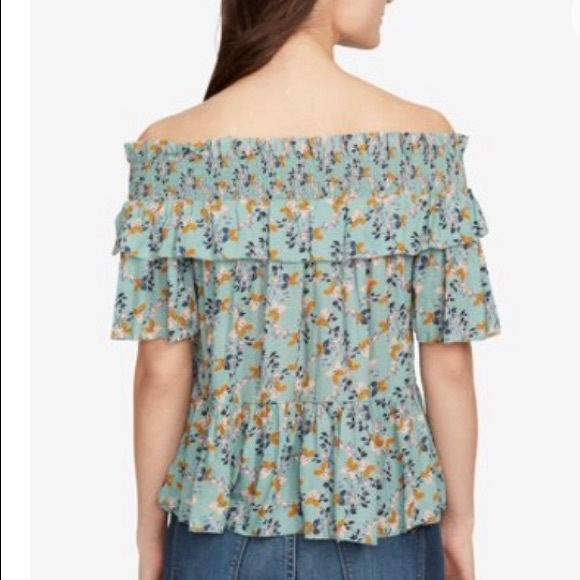 WILLIAM RAST Womens Green Ruffled Floral - Picture 2 of 6